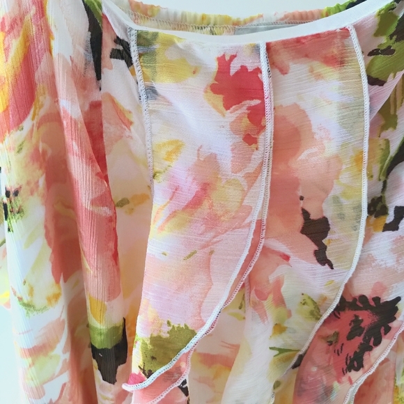 Ricki's Floral Gauze Bubble Cami Sz 18 - Picture 8 of 9